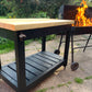 BBQ Table, Pizza oven and preparation station